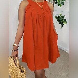 Open Shoulder Loose Solid Color Elegant Dress Large 8/10